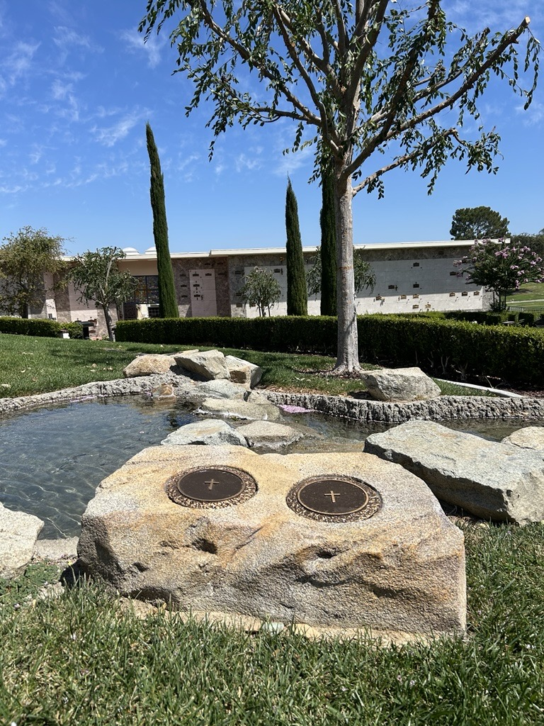 View of Our Lady's Serenity Garden Queen of Heaven Cemetery Rowland Heights
