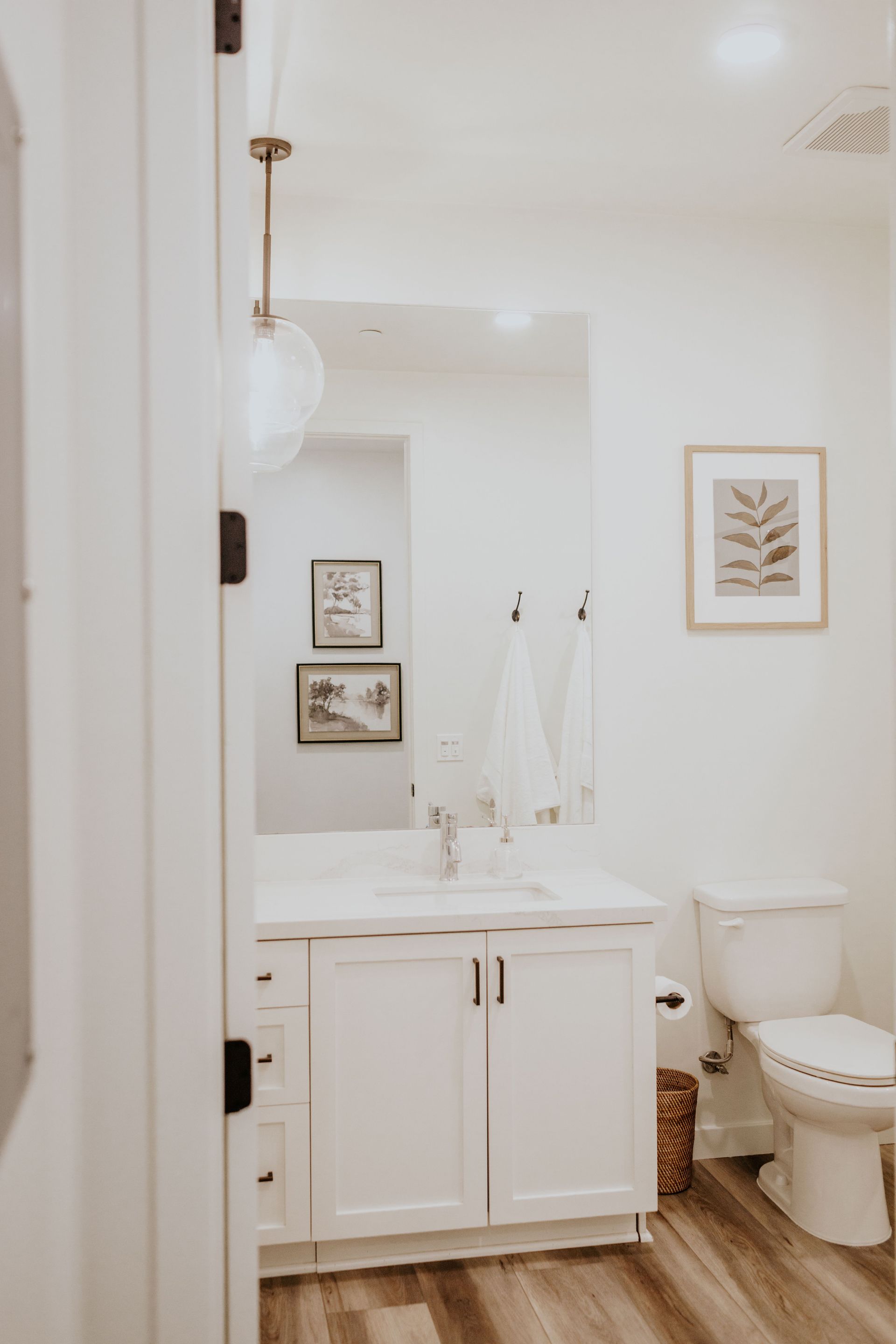 bathroom sink and mirror