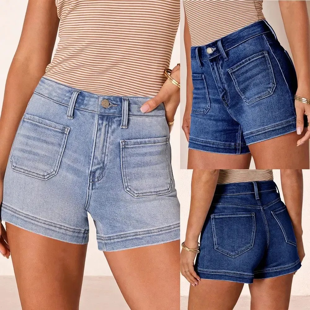 Women's Classic Stretch Shorts Denim