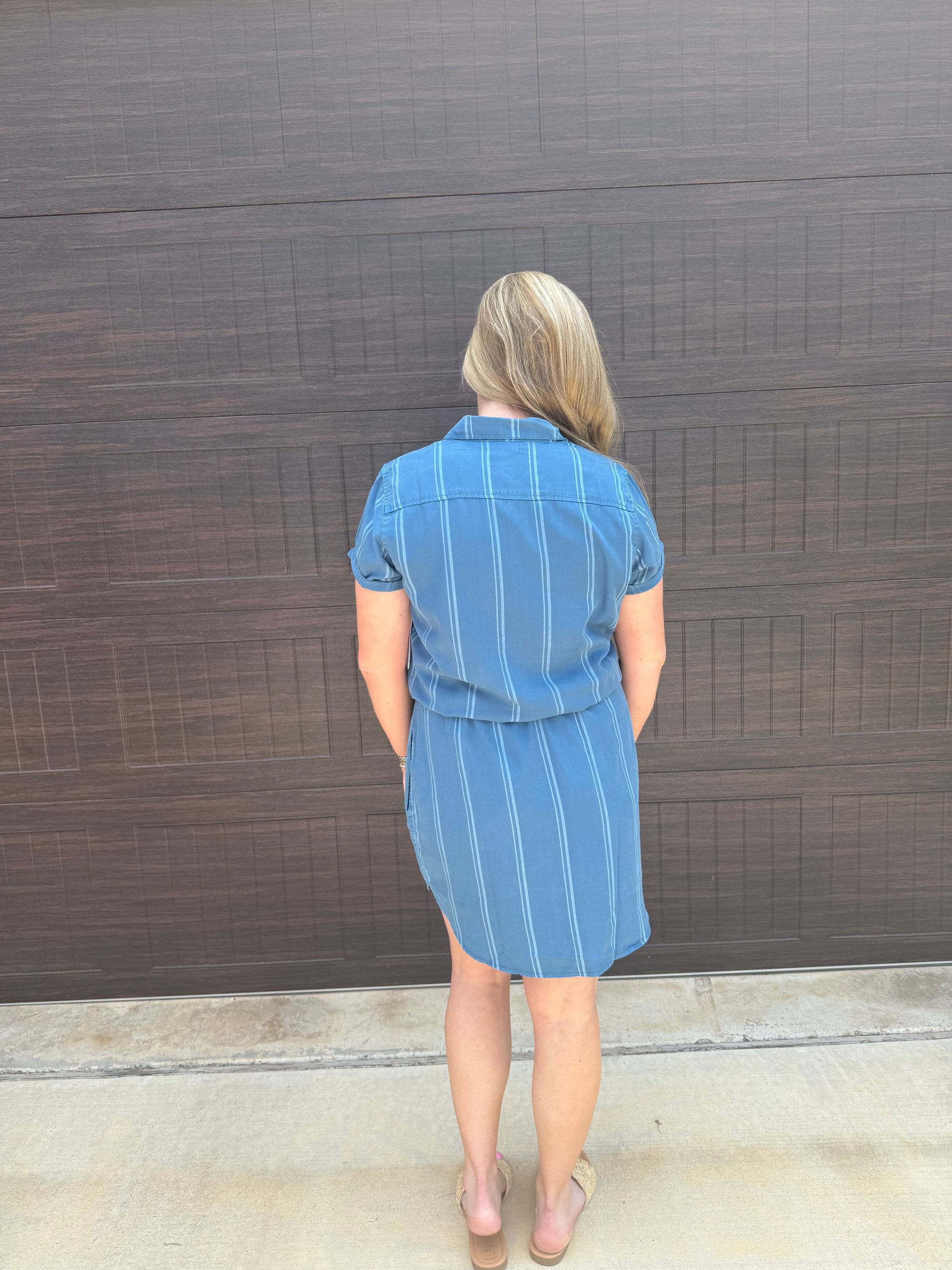 Amour Soleil Studded Shirt Dress