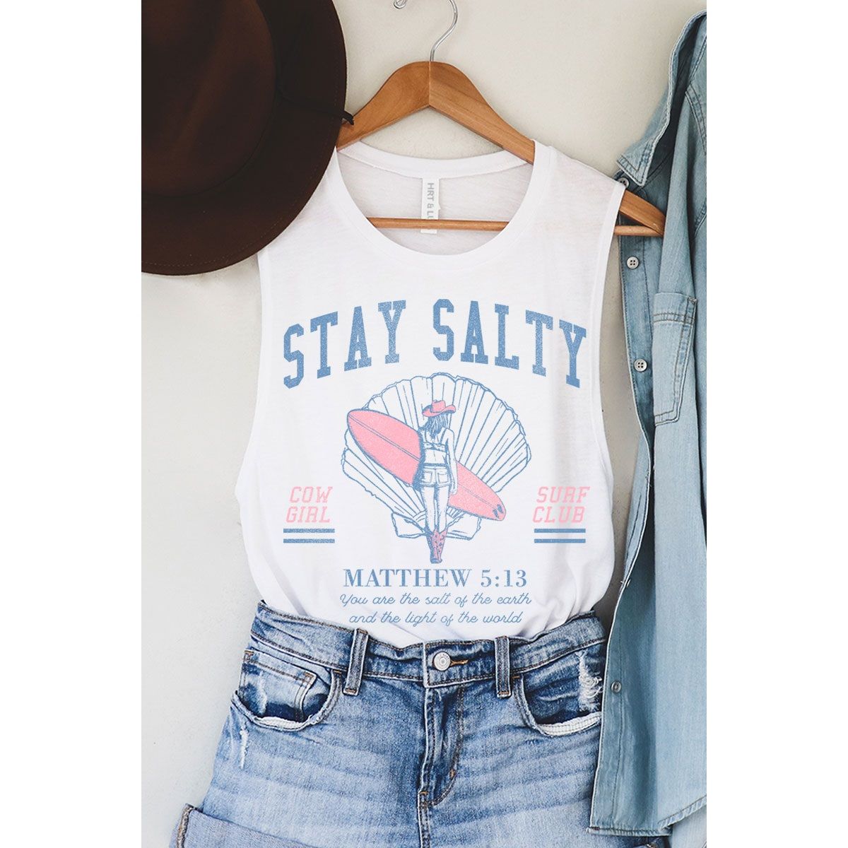 Stay Salty Mineral Graphic Tank Top