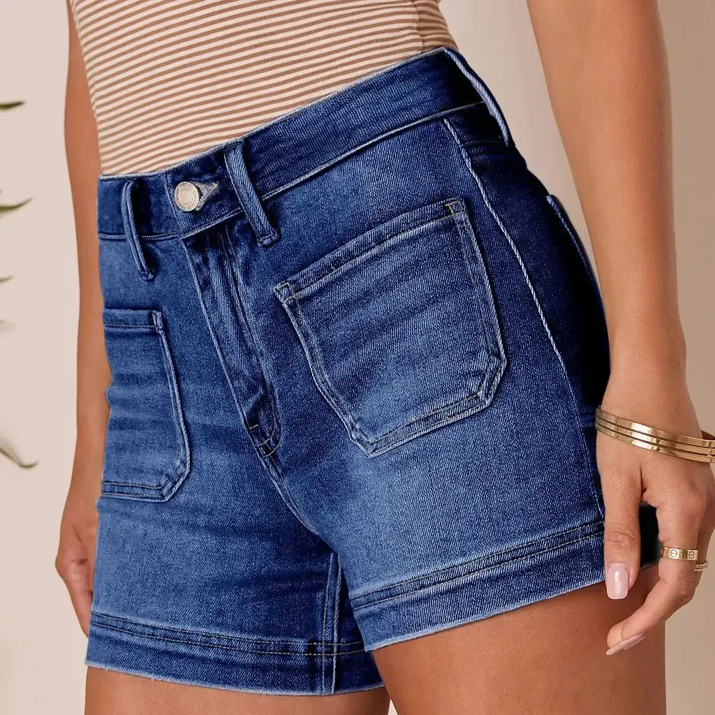 Women's Classic Stretch Shorts Denim