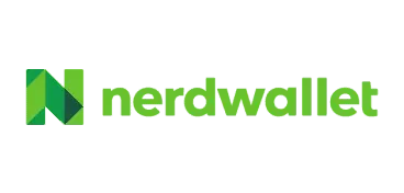 NerdWallet logo in green with stylized N icon and wordmark