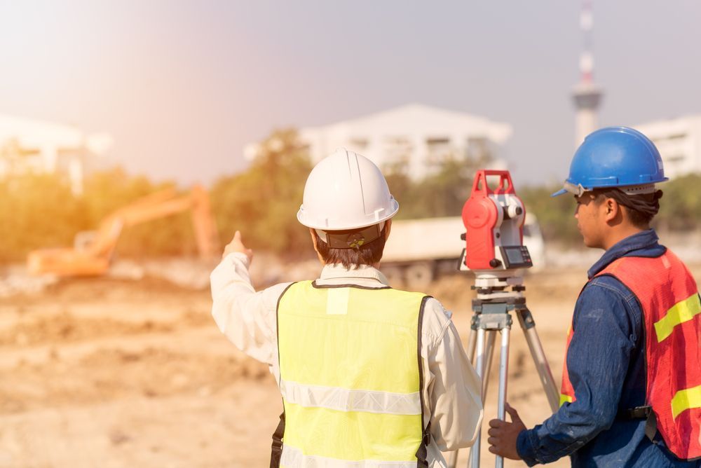 Two Construction Workers at a Site — Next Step Surveying in Noosa, QLD