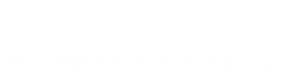DEZINES logo with white letter on a claer background