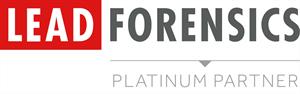 The lead forensics logo is a platinum partner