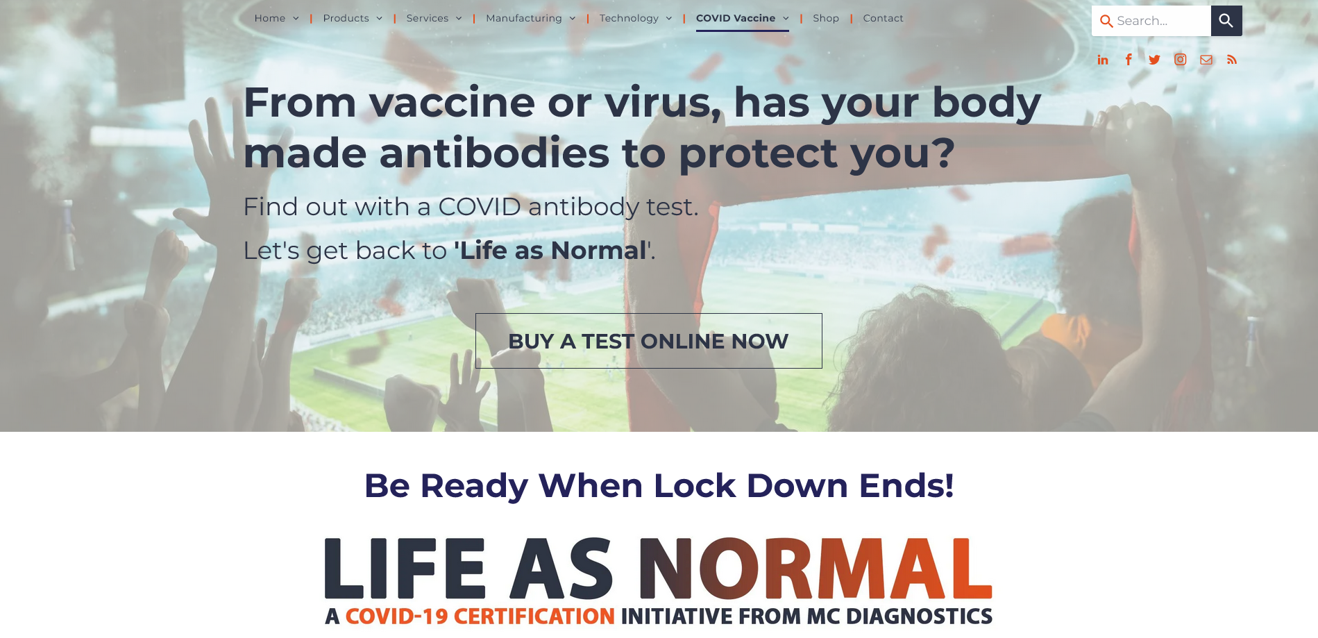 A poster that says life as normal on it