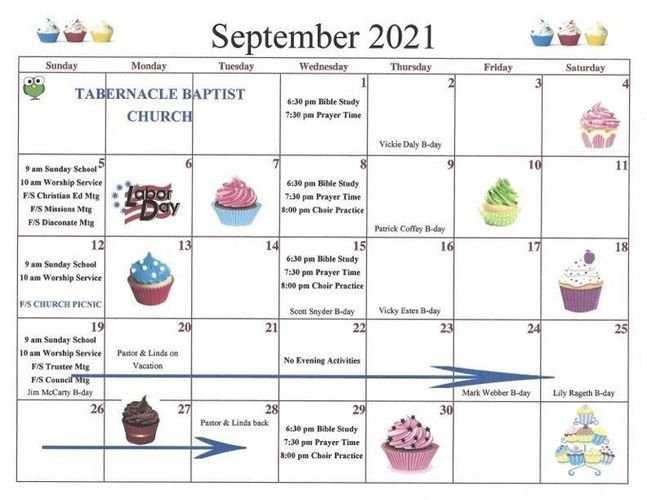 September 2021 Calendar