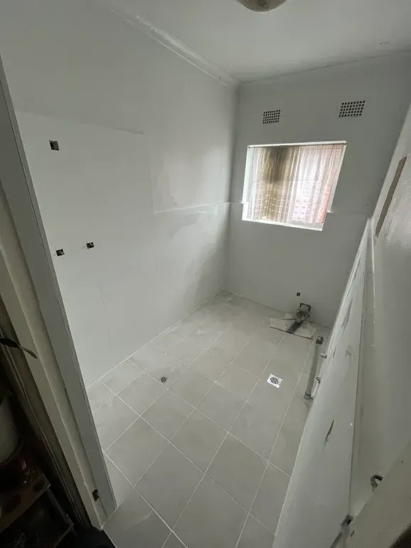 Before White Bathroom — Kogarah, NSW — One Touch Plumbing