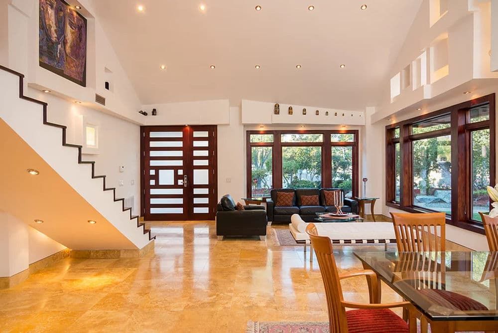 Wide living room