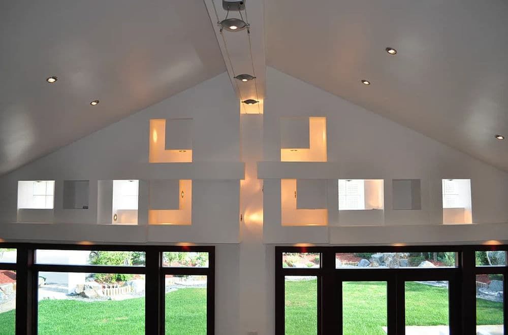 Lights in wall