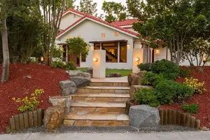 Concrete walkway