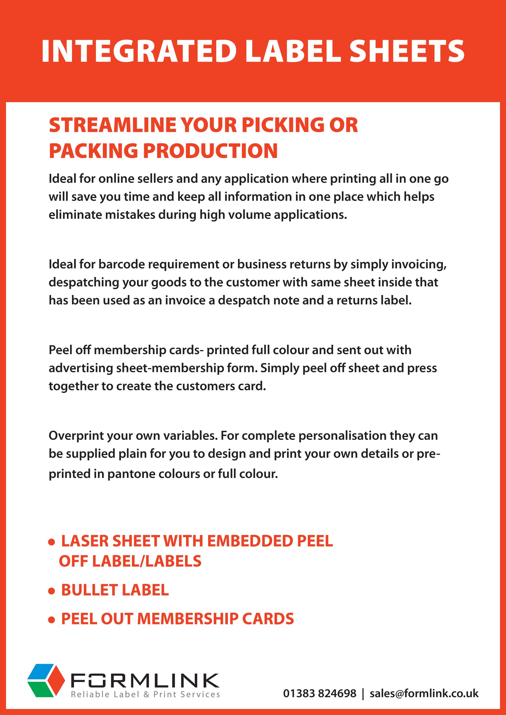 label sheets