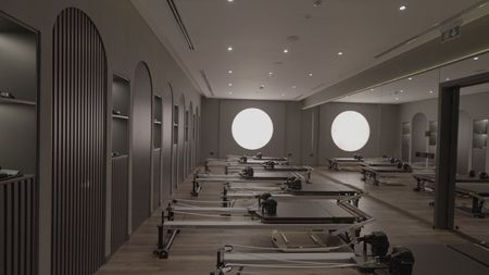 CIMA studio interior with modern equipment for Pilates and yoga classes in JVC Dubai