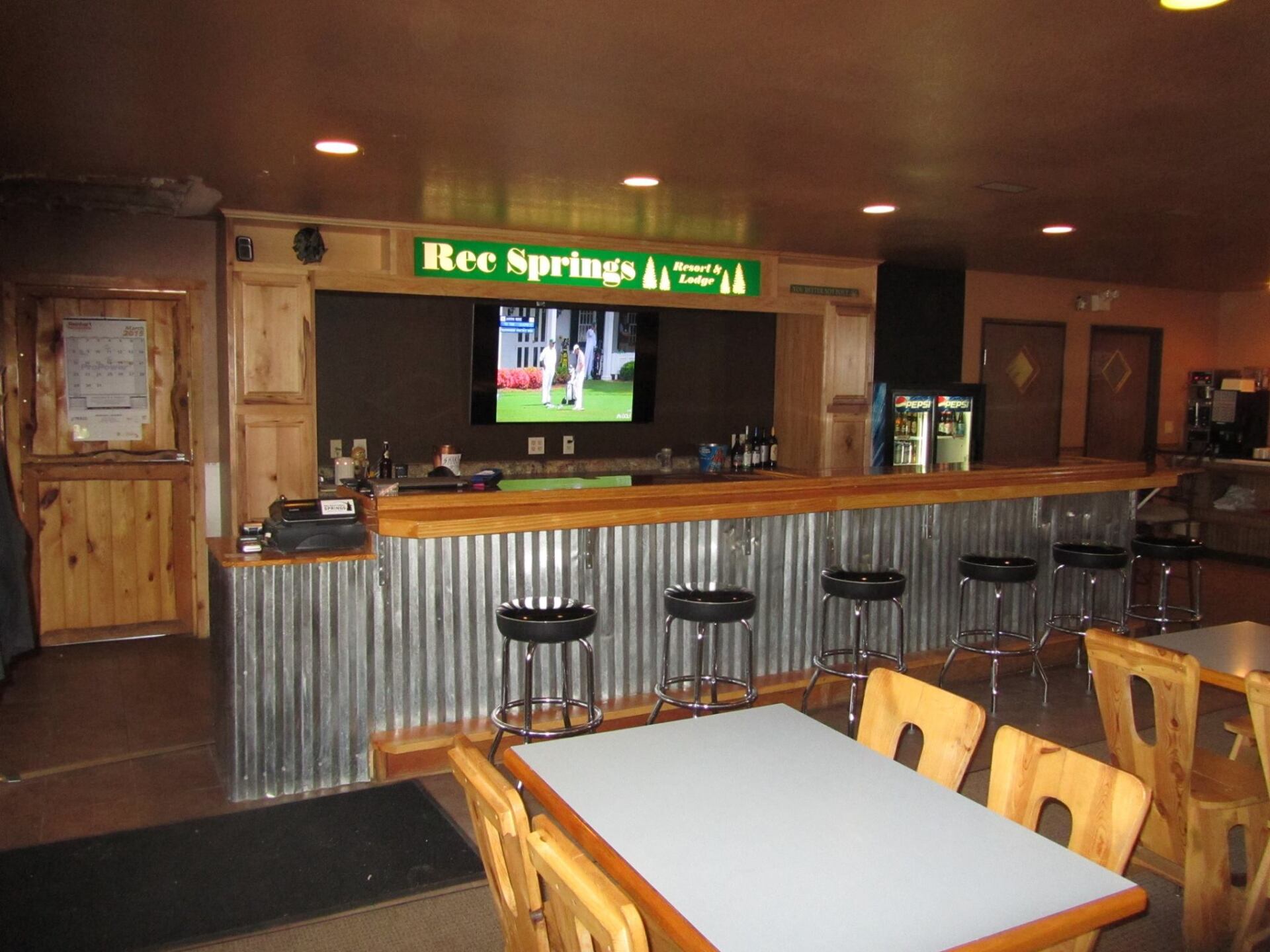 Interior of restaurant at Recreational Springs Resort