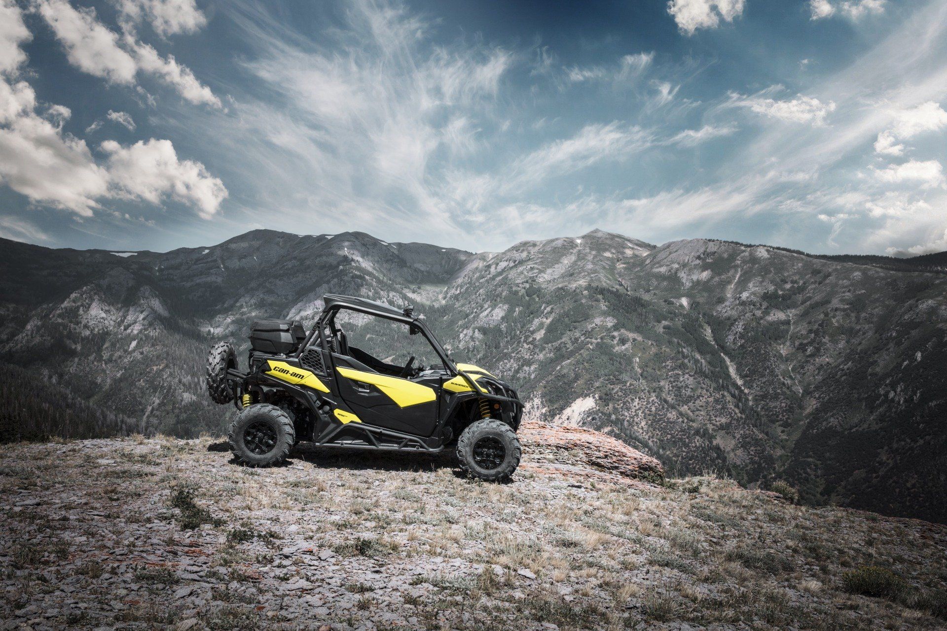 UTV on top of a mountain