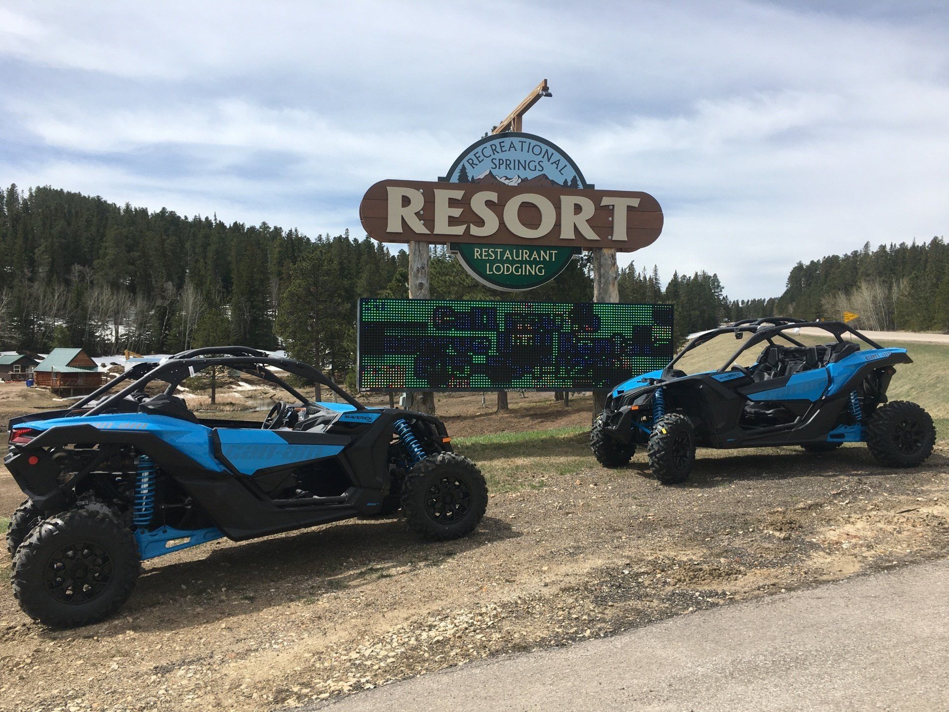 UTV on a high ground trail
