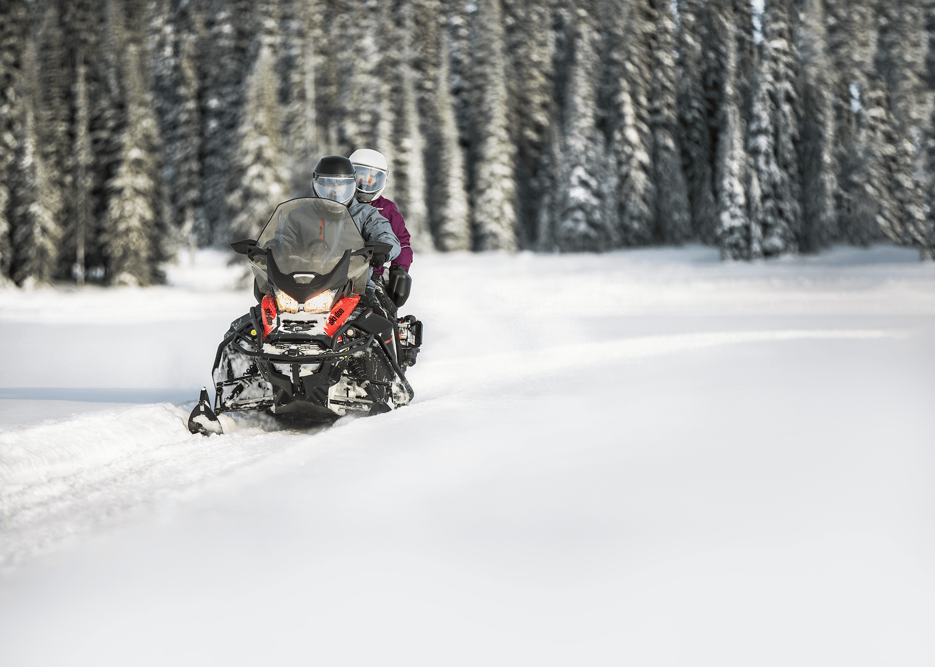 Two seater snowmobile