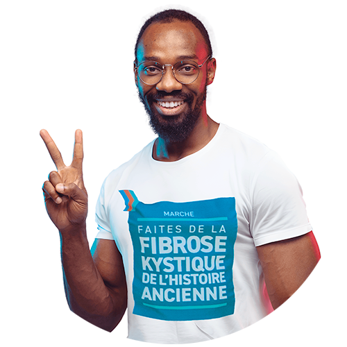 Homme avec deux doigts dans l'air