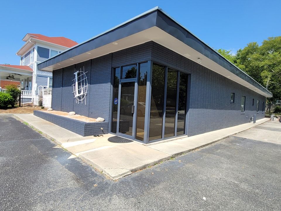 After new commercial exterior painting