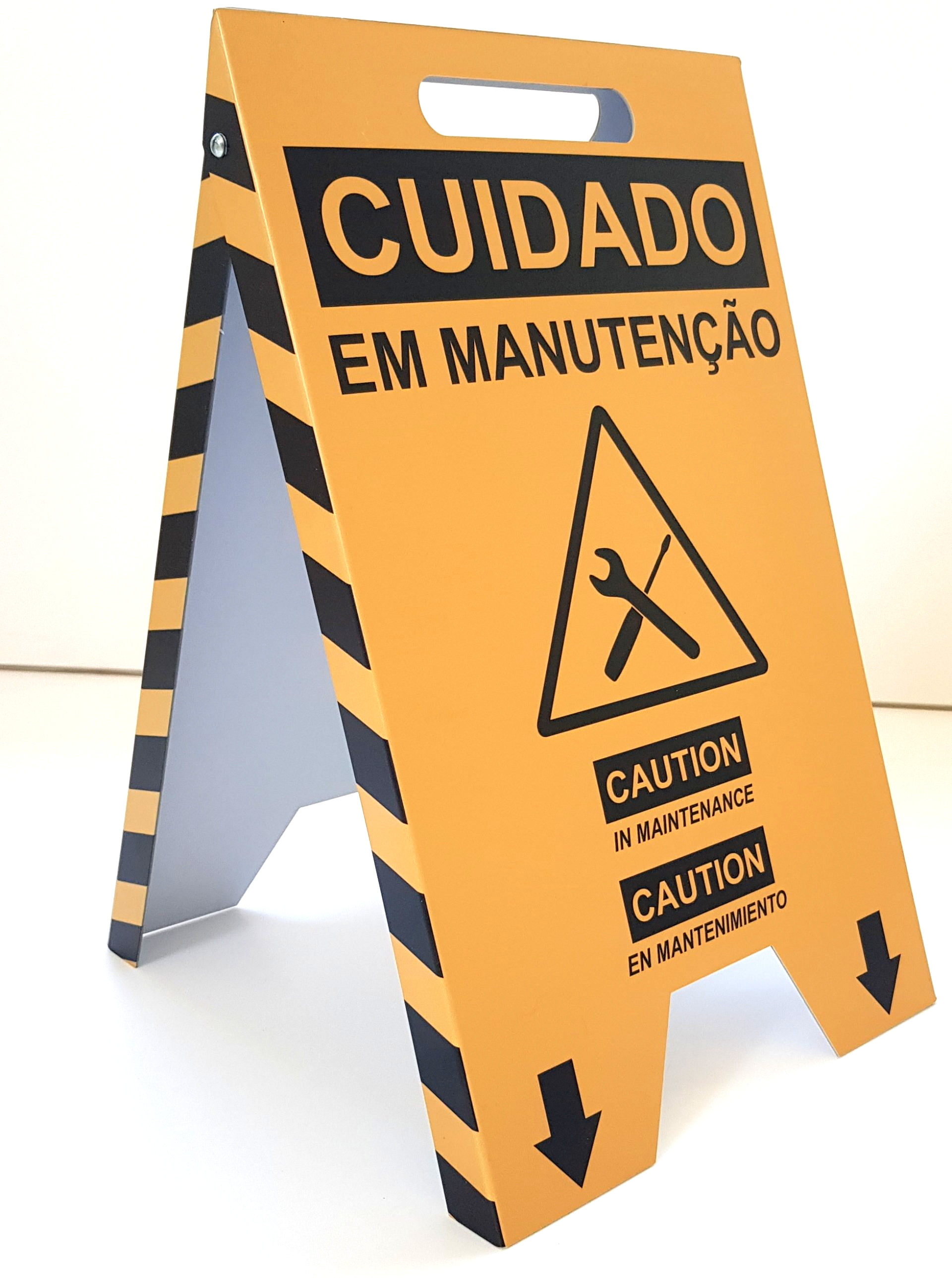 Cavalete de aviso, impressão UV, personalizaado 
