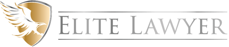 The elite lawyer logo has a shield with wings on it.