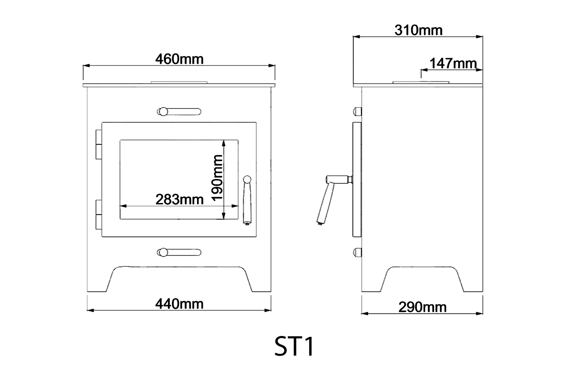 Saltfire ST1 Woodburner