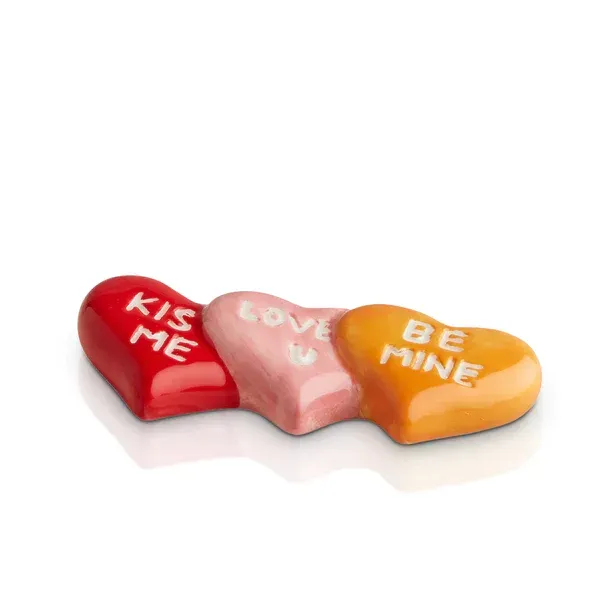 Nora Fleming Mini, Candy Hearts (It's a Love Thing)