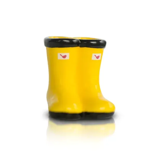 Nora Fleming Mini, Galoshes - Yellow (St. Jude Jumpin' Puddles)