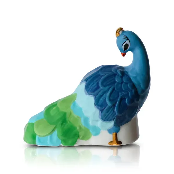 Nora Fleming Mini, Peacock (Fancy Feathers)