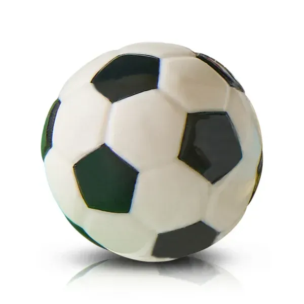 Nora Fleming Mini, Soccer Ball (Kickin It)