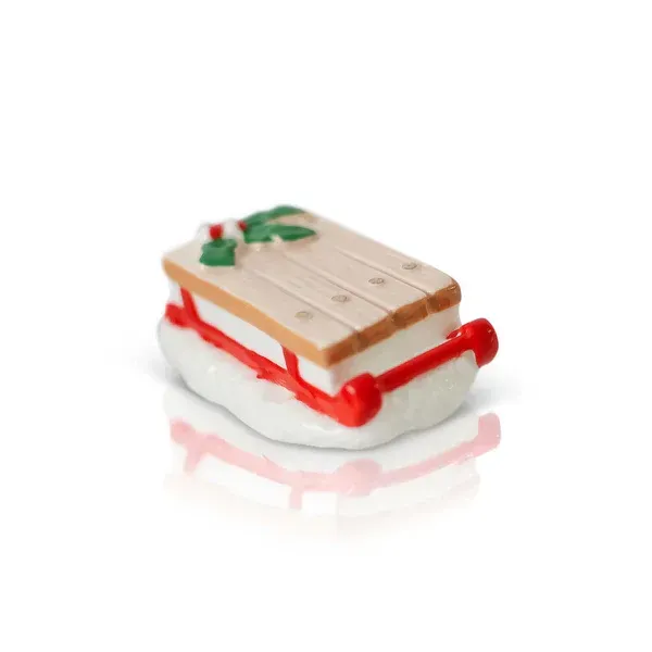 Nora Fleming Mini, Christmas - Sleigh (Ho Ho Woah!)