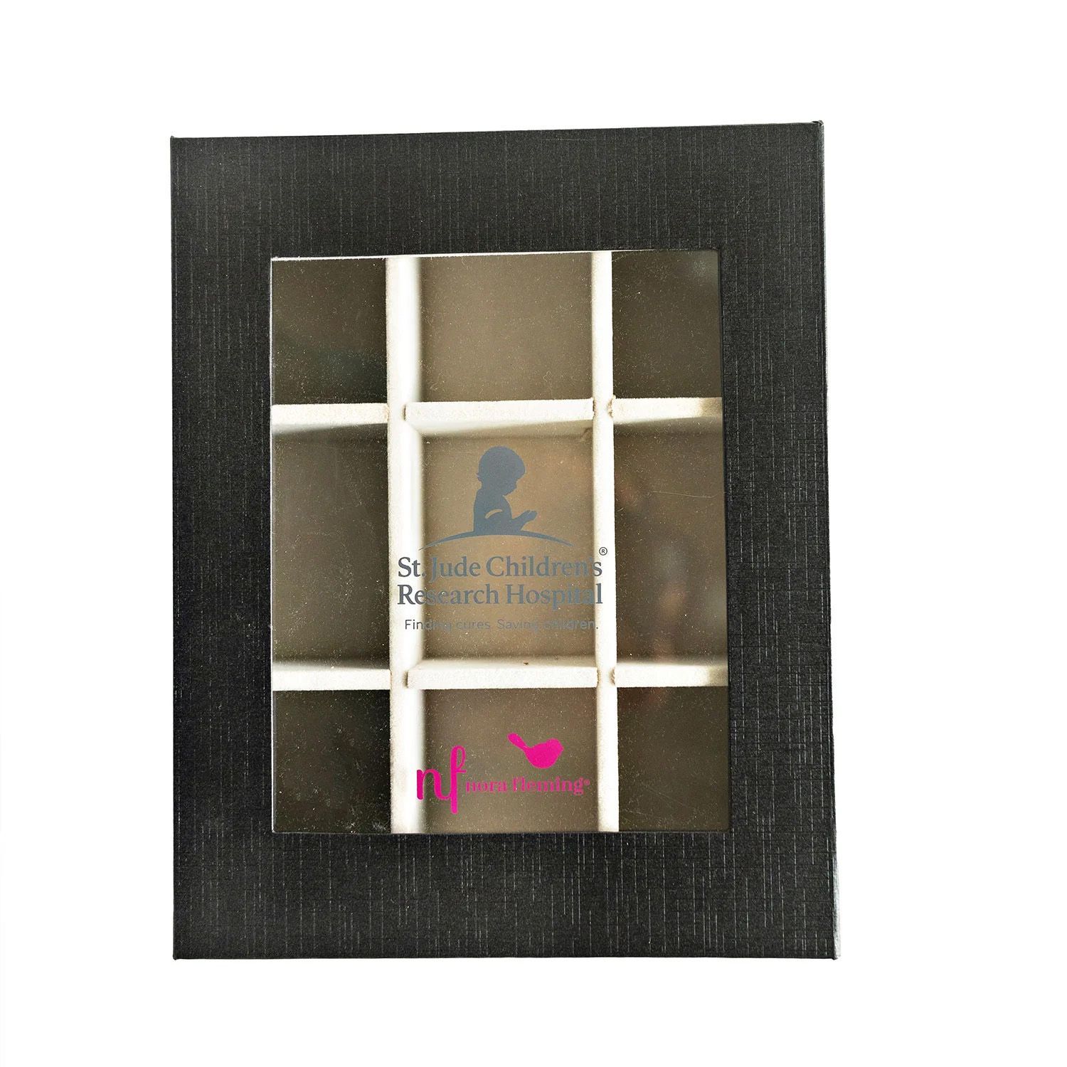 9 pc Black, St. Jude's Keepsake Box, M4, Nora Fleming Minis, www.mercyhospitalgiftshop.com