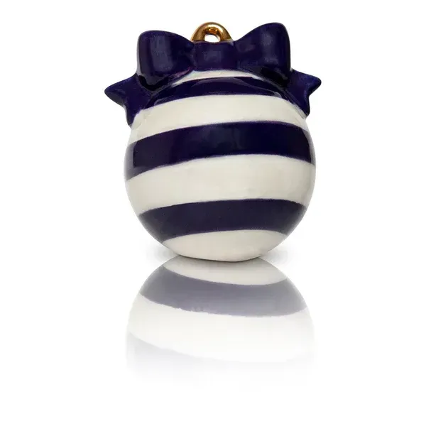 Nora Fleming Mini, Christmas - Ornament (Deck the Halls in Blue)