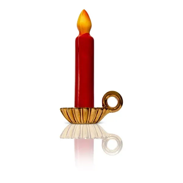 Nora Fleming Mini, Christmas - Candle (Light the Way)