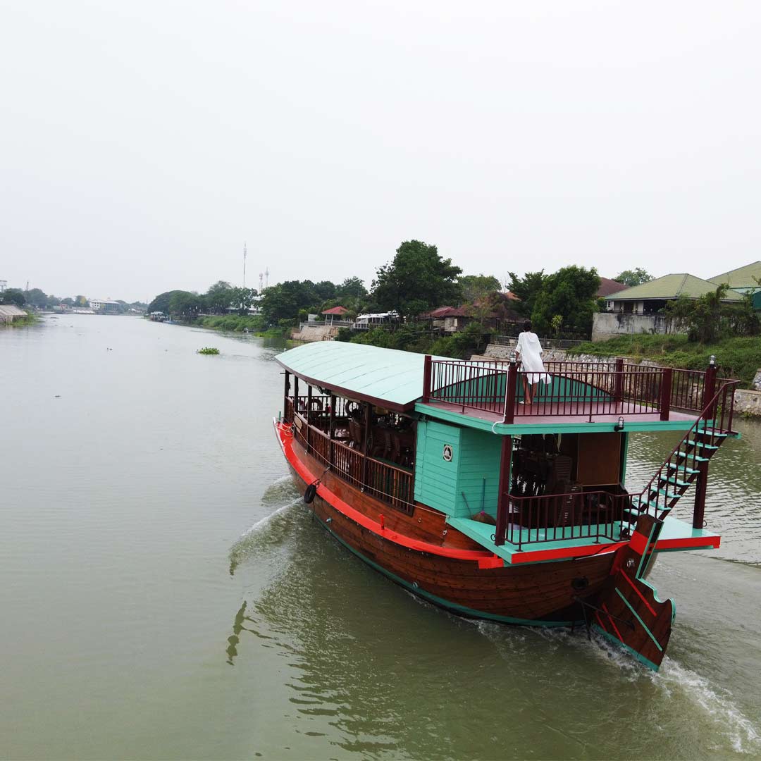 ล่องเรือ อยุธยา ทานอาหาร