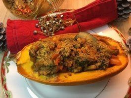 Healthy Cheesy Veggie Boat