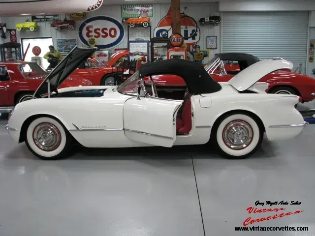 1953 Corvette Polo White , Red Interior “Duntov ” ‘Sold “