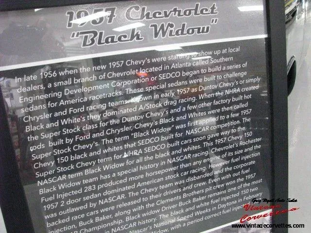 1957 Chevrolet 150 Black Widow Tribute “Just In “