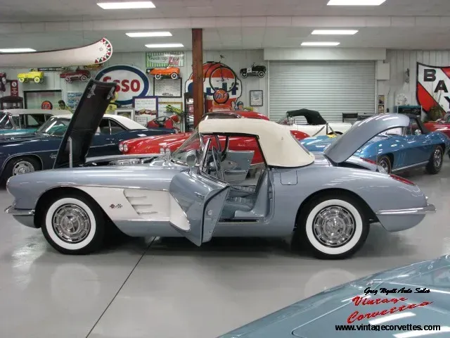 1959 Corvette Frost Blue Blue interior 283- 230hp ” Sold “