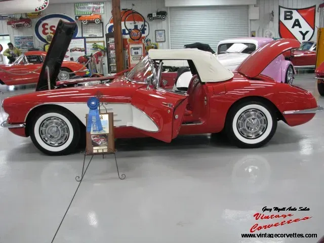 1959 Corvette Roman Red Top Flight 270hp Duntov ” Sold “