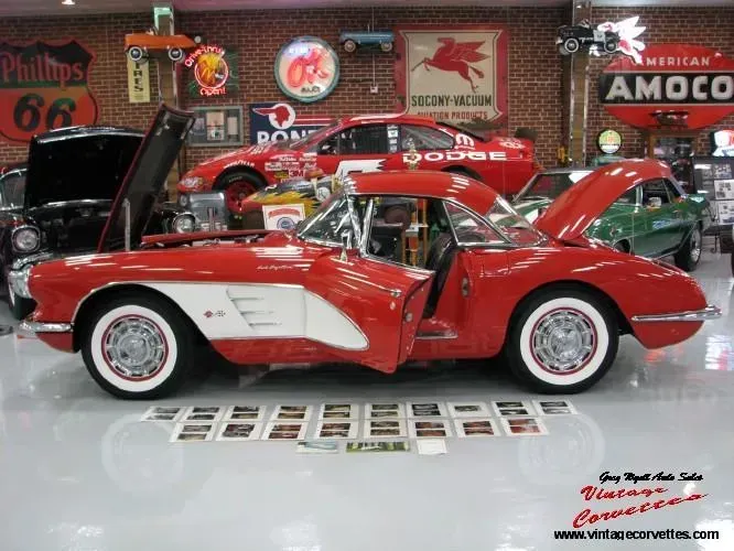 1960 Corvette Roman Red-Black 290hp Fuel Injected “Sold “