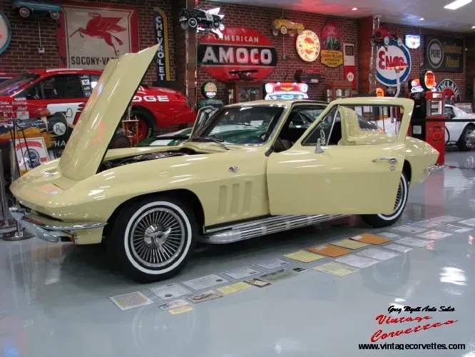 1965 Corvette Coupe Goldwood Yellow 365hp Air  &ldquo;Sold &ldquo;