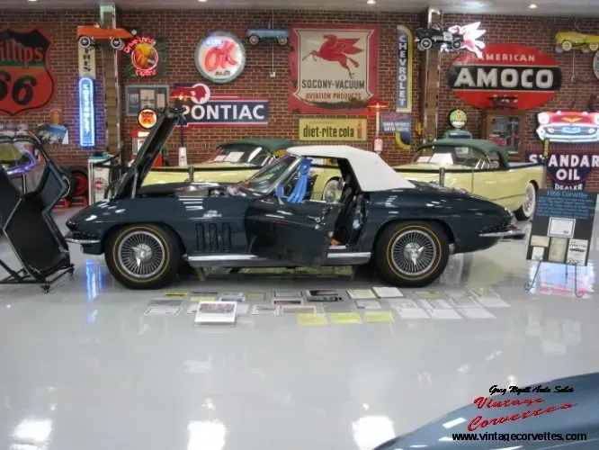 1966 Corvette Convt Laguna Blue Top Flight 425hp “Sold “