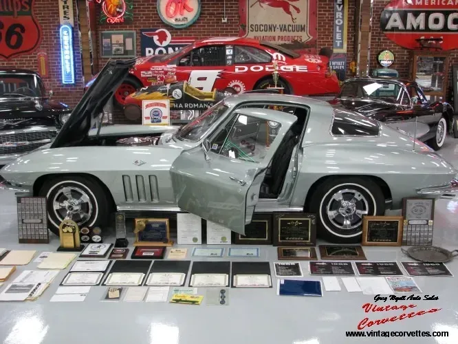 1966 Corvette Coupe Mosport Green Top Flight , Triple Crown, NCRS Gallery “Sold “
