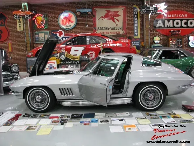 1967 Corvette Coupe Silver Pearl 400hp Factory Air Bloomington Gold “Sold “