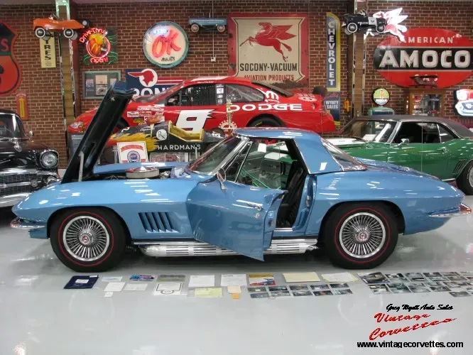 1967 Corvette Marina Blue 427-390hp, Factory Air, Bloomington Gold &ldquo;Sold   &ldquo;