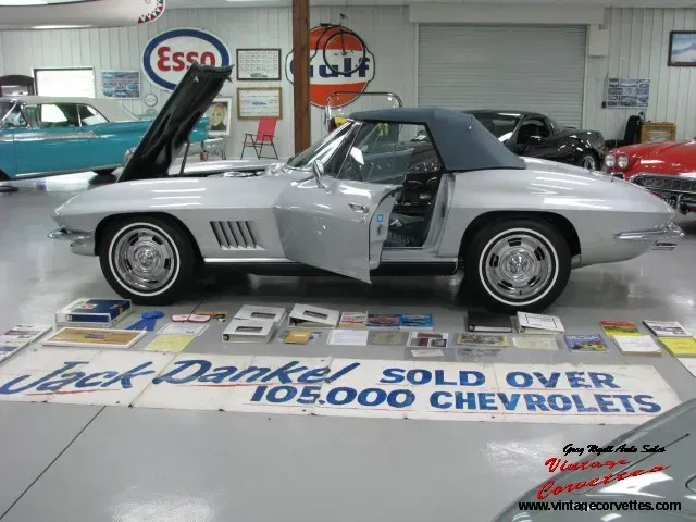 1967 Corvette Silver Pearl , Blue Interior,  Top Flight   &ldquo;Sold   &ldquo;