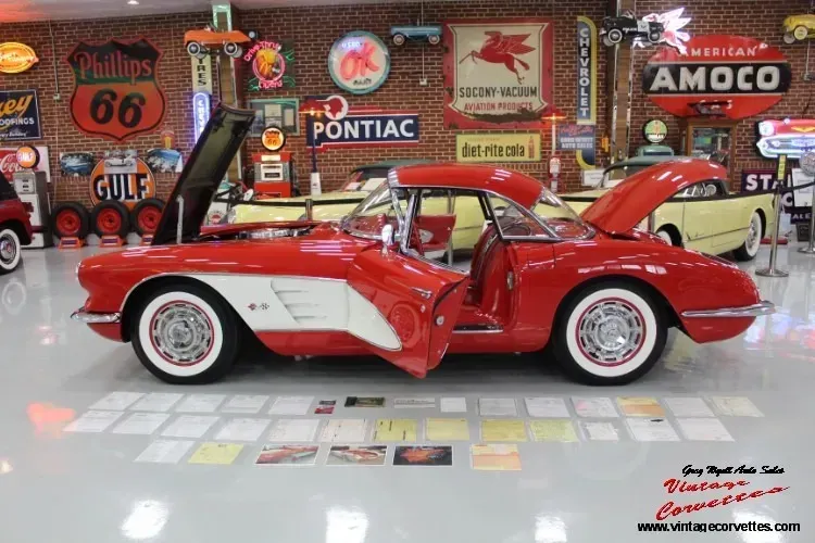 1960 Corvette Roman Red ,Red Interior 230hp Both tops &ldquo;Just In&rdquo;
