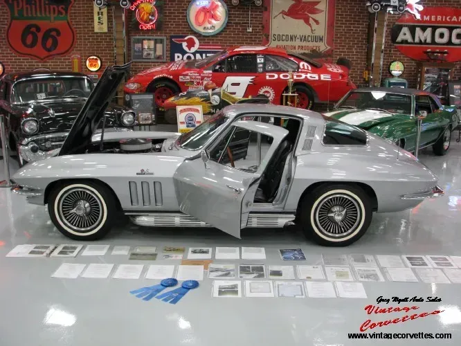 1965 CORVETTE COUPE SILVER PEARL RARE 396/425HP- “Sold “
